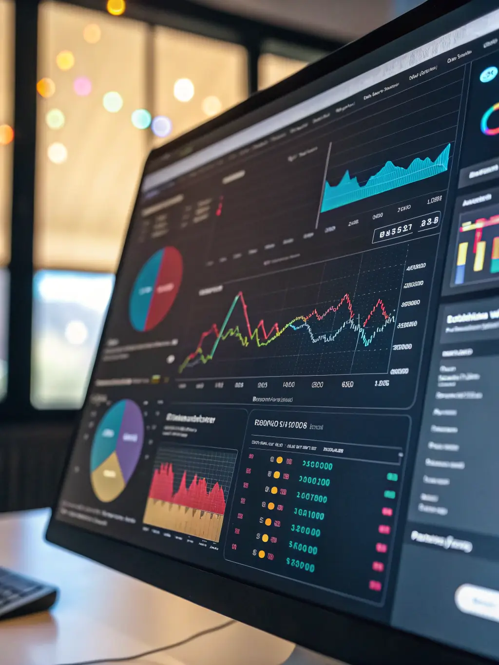 An AI-powered dashboard displaying automated marketing insights and campaign performance metrics.